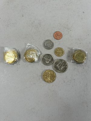 Late 20th Century Coins from Singapore and Macao Condition: Good vintage condition. Please see