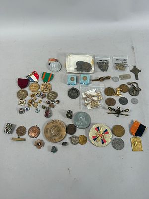 Collection of Military and Religious Items Condition: Good vintage condition. Please see photos