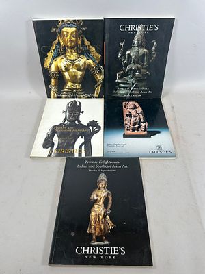 Collection of Auction Catalogs Southeast Asian, Indian (7). 10.5"h x 8.5"w (each) Condition: