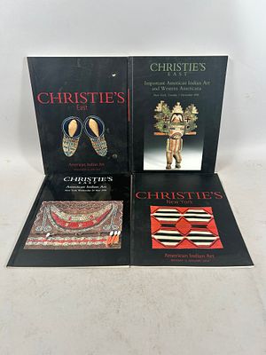 Collection of Christie's Catalogs American Indian Art (4). 10.5"h x 8.5"w (each) Condition: