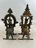Nepalese Bronze Figurines. 7"h x 3"l x 4.5"w 
Condition: Fair vintage condition. Please see Image - 2