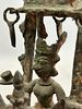 Nepalese Bronze Figurines. 7"h x 3"l x 4.5"w 
Condition: Fair vintage condition. Please see Image - 4