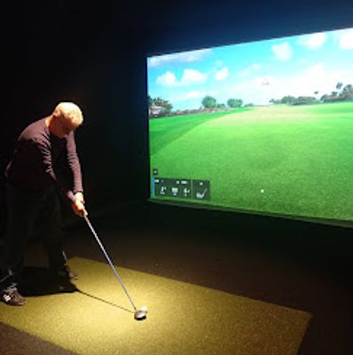 Indoor Golf at Golf Den. Premier indoor golf lounge. Get your drive on virtually at the most 