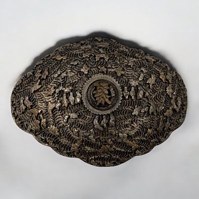 South East Asian Peranakan Silver Belt Buckle, 76 Grams. **DUE TO THIS LOT BEING SILVER IT MUST 