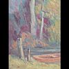 Carl Krafft (1884–1938) Signed Oil On Board Landscape Painting. Frame Measures approx. 16" X Image - 5