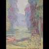 Carl Krafft (1884–1938) Signed Oil On Board Landscape Painting. Frame Measures approx. 16" X Image - 6