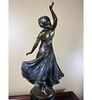 Antique French Bronze Figure Of A Dancing Maiden, Circa 1890. Measure approx. 13" tall. Please Image - 1