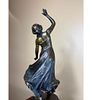 Antique French Bronze Figure Of A Dancing Maiden, Circa 1890. Measure approx. 13" tall. Please Image - 3