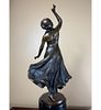 Antique French Bronze Figure Of A Dancing Maiden, Circa 1890. Measure approx. 13" tall. Please Image - 6
