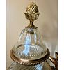 Magnificent And Monumental French Baccarat Crystal Lidded Urns w/ Gilt Bronze Ormolu. Magnificent Image - 3