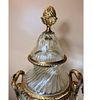 Magnificent And Monumental French Baccarat Crystal Lidded Urns w/ Gilt Bronze Ormolu. Magnificent Image - 8