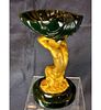 Magnificent and RARE Carved Jade Shell & Figure Mounted Gilt Bronze, Signed Louis Kley 1833-1911. Image - 10