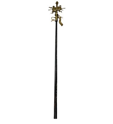 Extremely RARE And Important Chinese Taoist Ceremonial Temple Staff Guangxu Mark & Period. Extrem