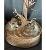 Meiji Era Pair Of Japanese Bronze Dragon Candlesticks, Circa 1880. Japanese Meiji era circa 1880 Image - 11