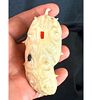 Antique Carved Fruit With Inlaid Shibayama Insects And Semi Precious Materials, Meiji Pd. Signed. Image - 7