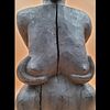 Wood Carved African Tribal Fertility Couple Sculptures. These sculptures may have been Image - 3