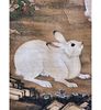 A Chinese Scroll Landscape Painting With Rabbits & A Seal Mark. A Chinese Scroll Landscape Image - 3