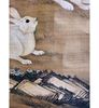 A Chinese Scroll Landscape Painting With Rabbits & A Seal Mark. A Chinese Scroll Landscape Image - 4