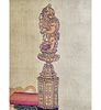 A Chinese Scroll Painting Table Screen With An Eagle W/ Calligraphy And Seal Marks Age Unknown. A Image - 7
