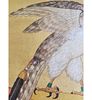 A Chinese Scroll Painting Table Screen With An Eagle W/ Calligraphy And Seal Marks Age Unknown. A Image - 9