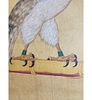 A Chinese Scroll Painting Table Screen With An Eagle W/ Calligraphy And Seal Marks Age Unknown. A Image - 10