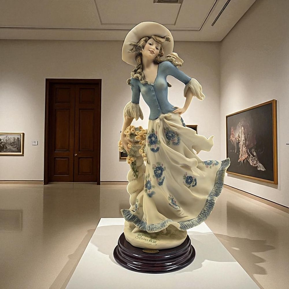 Giuseppe Armani Figurine: Figurine Of The Year 1996 "Lady Jane" 390C In Original Box. Box 