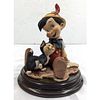 Giuseppe Armani Figurine: Walt Disney's "Pinocchio And Figaro" 464C With Original Box, Signed. Image - 1
