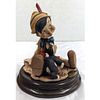Giuseppe Armani Figurine: Walt Disney's "Pinocchio And Figaro" 464C With Original Box, Signed. Image - 2