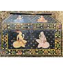 Antique Polychromed Painted Anglo Indian Box / Small Trunk 19th C. Measure 12 1/4" X 15 3/4" X Image - 4