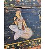 Antique Polychromed Painted Anglo Indian Box / Small Trunk 19th C. Measure 12 1/4" X 15 3/4" X Image - 7