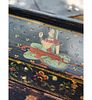 Antique Polychromed Painted Anglo Indian Box / Small Trunk 19th C. Measure 12 1/4" X 15 3/4" X Image - 9