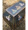 Antique Polychromed Painted Anglo Indian Box / Small Trunk 19th C. Measure 12 1/4" X 15 3/4" X Image - 17