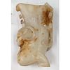A Carved Chinese White And Russet Jade Mythical Creature Sculpture. Measures approx. 4 1/2" X Image - 1