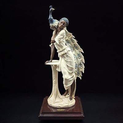 Giuseppe Armani Figurine: "Opal" 758F With Original Box. Box measures approx. 9" X 17" X 8". 