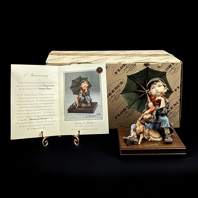 Giuseppe Armani Figurine: Limited Ed. 1149/5000 "Awaiting The Rainbow" 1501C With Box. NO COA. 