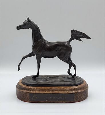 2005 Canadian National Arabian Horse Reserve Championship Bronze Sculpture by Jill Mckinney. 
