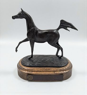 2007 Canadian National Arabian Horse Reserve Championship Bronze Sculpture by Jill Mckinney. 