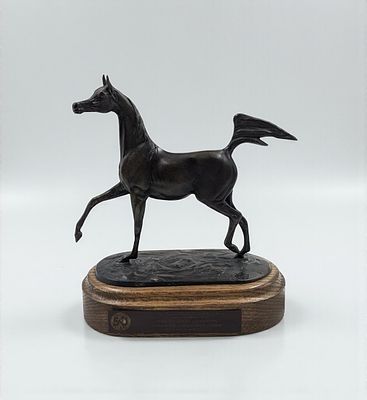 2007 Canadian National Arabian Horse Reserve Championship Bronze Sculpture by Jill Mckinney. 