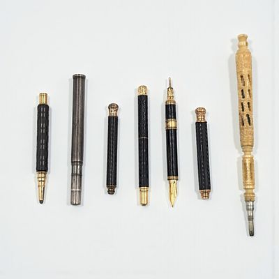 Lot Of 7 Antique / Vintage Pens And Mechanical Pencils, Please Read Description. Includes three 