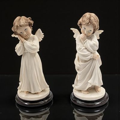 Giuseppe Armani Figurines: "God Bless" 1586C And "Pure Innocence" 1585C With Original Box. 