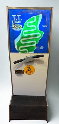 A T.T. Racer Coin-Operated Mechanical Arcade Game by Innes Industries, circa 1970s-1980s. A 