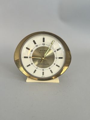 A vintage Westclox mechanical 'Big Ben Repeater' alarm clock, featuring a circular brass-toned 
