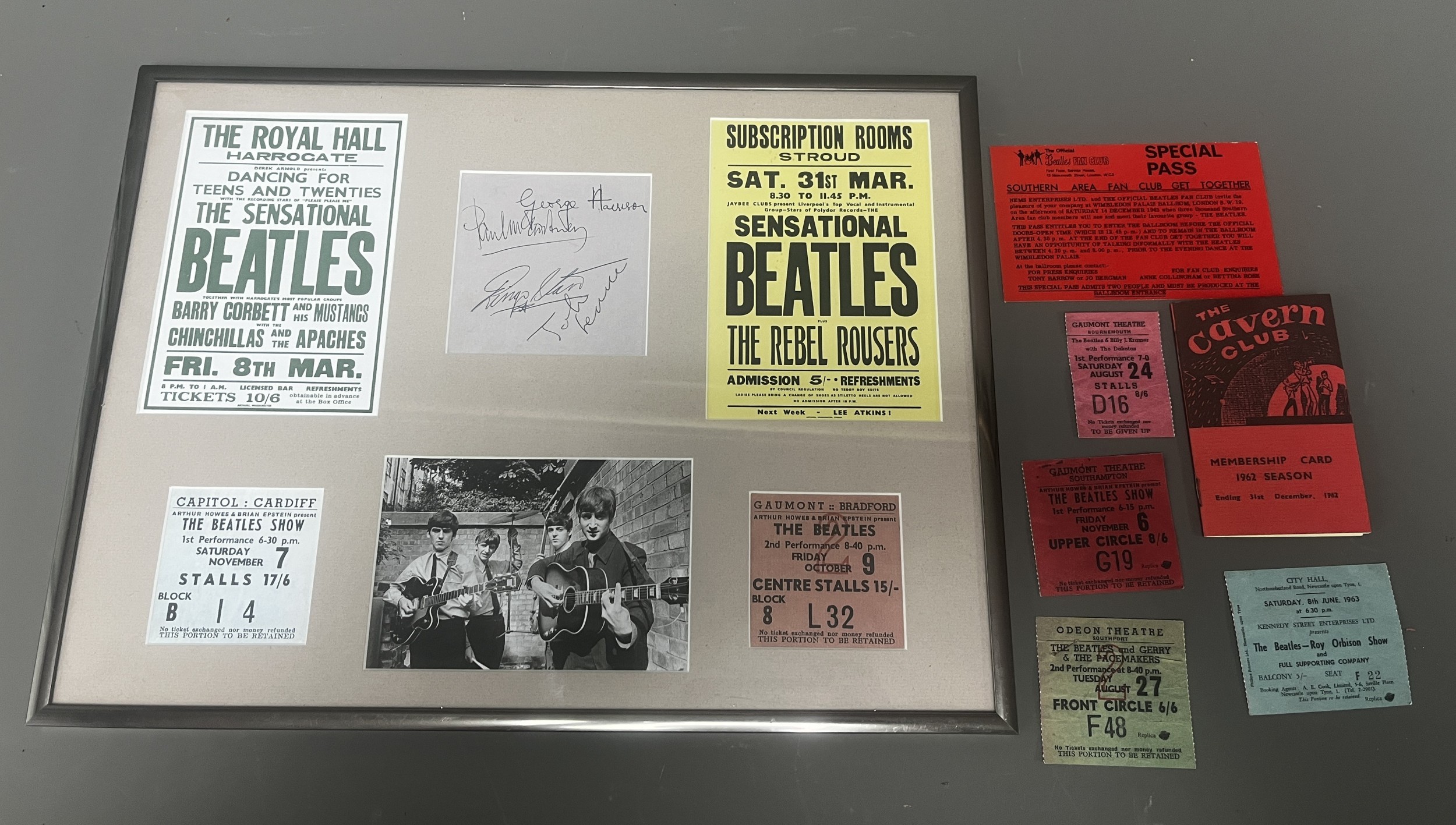 A Group of The Beatles Reproduction Memorabilia and Ephemera