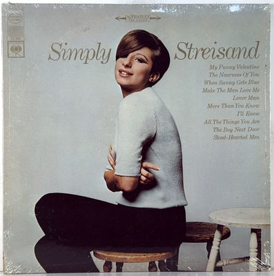 BARBRA STREISAND - SIMPLY STREISAND - 1967 - ОРИГИНАЛ, ПЕРВЫЙ ПРЕСС - USA, В ПРЕКРАСНОМ 