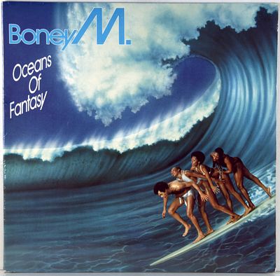 BONEY M. - OCEANS OF FANTASY (ПЛАКАТ) - 1979 - ОРИГИНАЛ, ПЕРВЫЙ ПРЕСС - HOLLAND, В ПРЕКРАСНОМ 