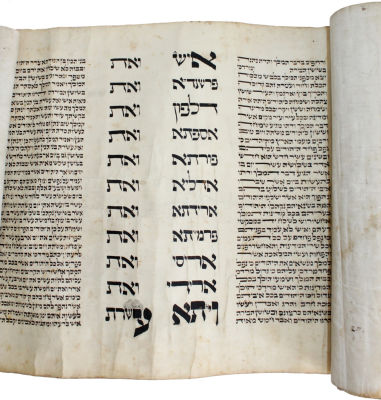 מגילת אסתר - דיו על קלף – כתב "וועליש" - המאה ה - 19
. מגילת אסתר. דיו על קלף. כתב "וועליש" – 