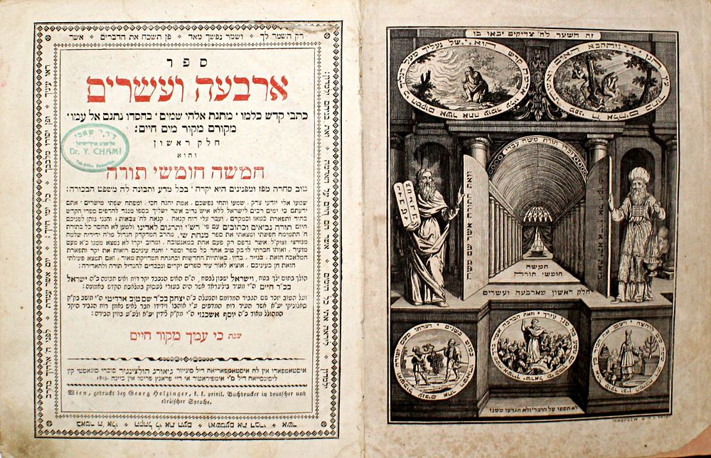 תנ"ך עם תרגום לאדינו - וינה, תקע"ד-תקע"ו – עשרות הגהות של הרופא ד"ר יהושע חיים שאמי מחברון
. ספר