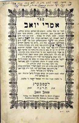 אוסף ספרי חכמי הונגריה – חידושים על התורה – מהדורות ראשונות ויחידות
. • ספר תולדות ישראל, על ספר 