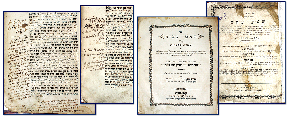 שמע יעקב – ליק, תר"ך / תאמי צביה – קניגסברג, תרכ"א – מעל 50 הגהות עיוניות בכתב יד מתקופת ההדפסה
. 