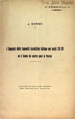 היסטורי ! קונגרס הקהילות הישראליות במאות ה- 14-16 / ועד הארבע ארצות שבפולין – מילאנו, תרצ"א 1931
. 